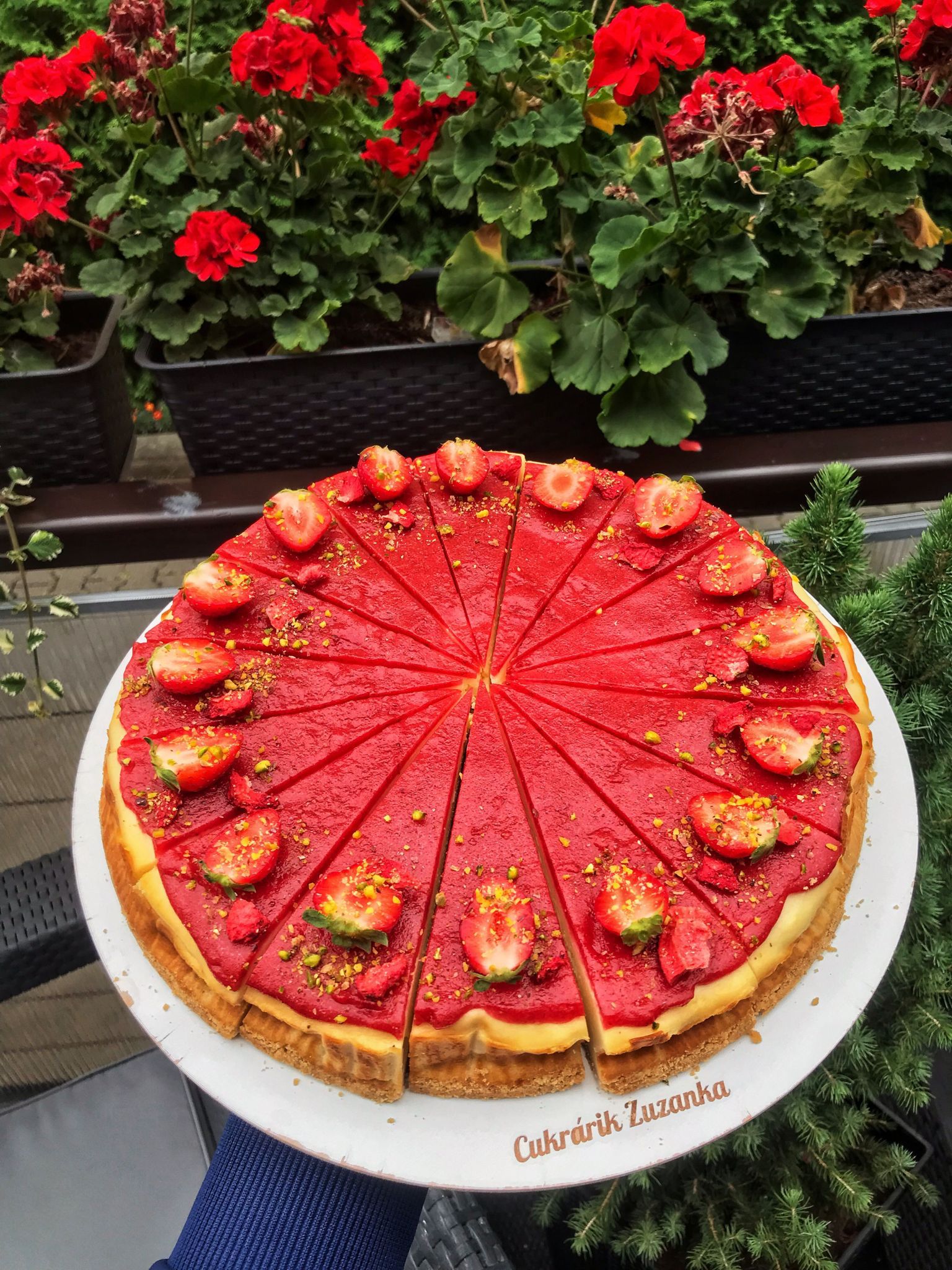 Jahodový cheesecake